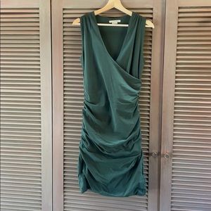 Boden crossover ruched dress